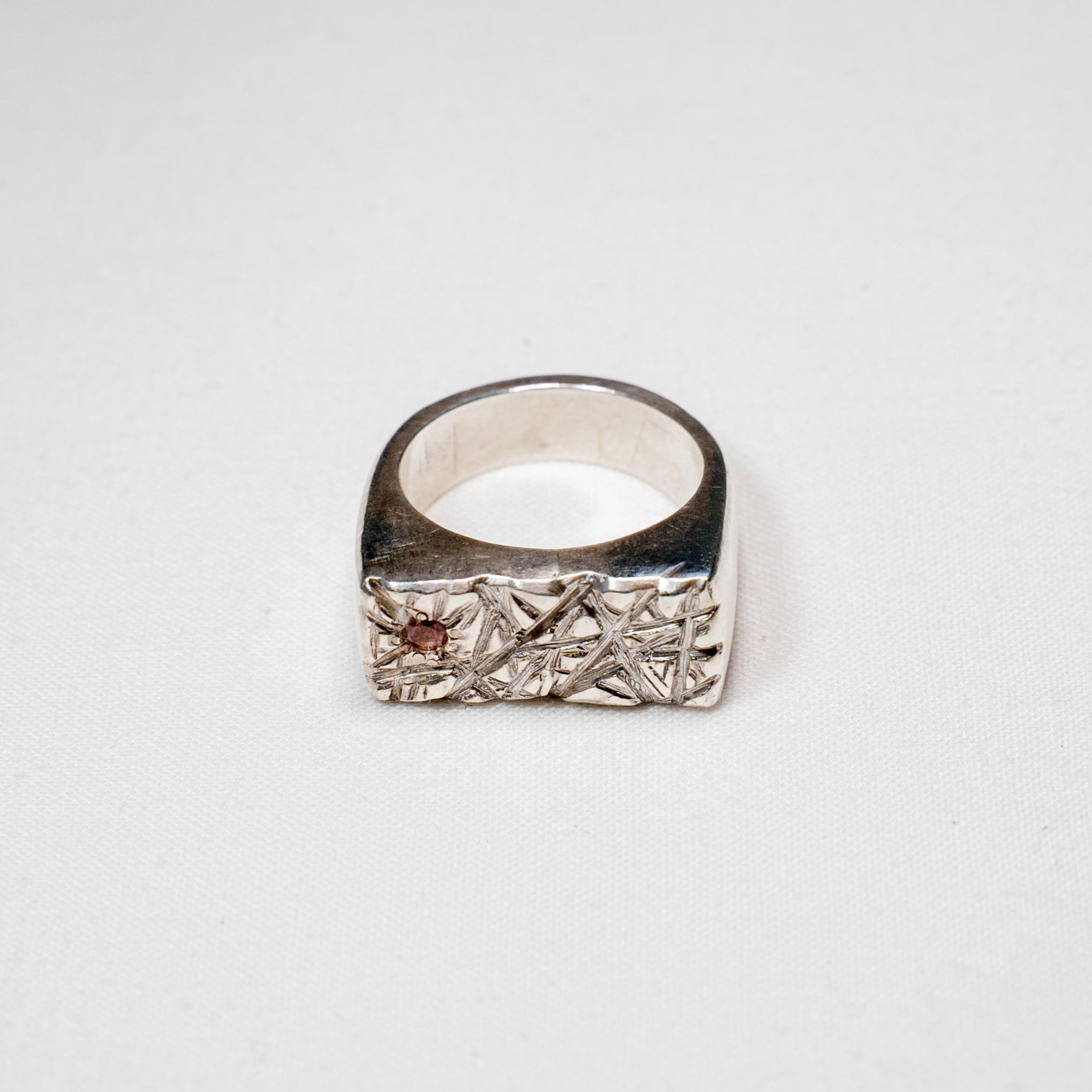 Scarred Topaz Signet