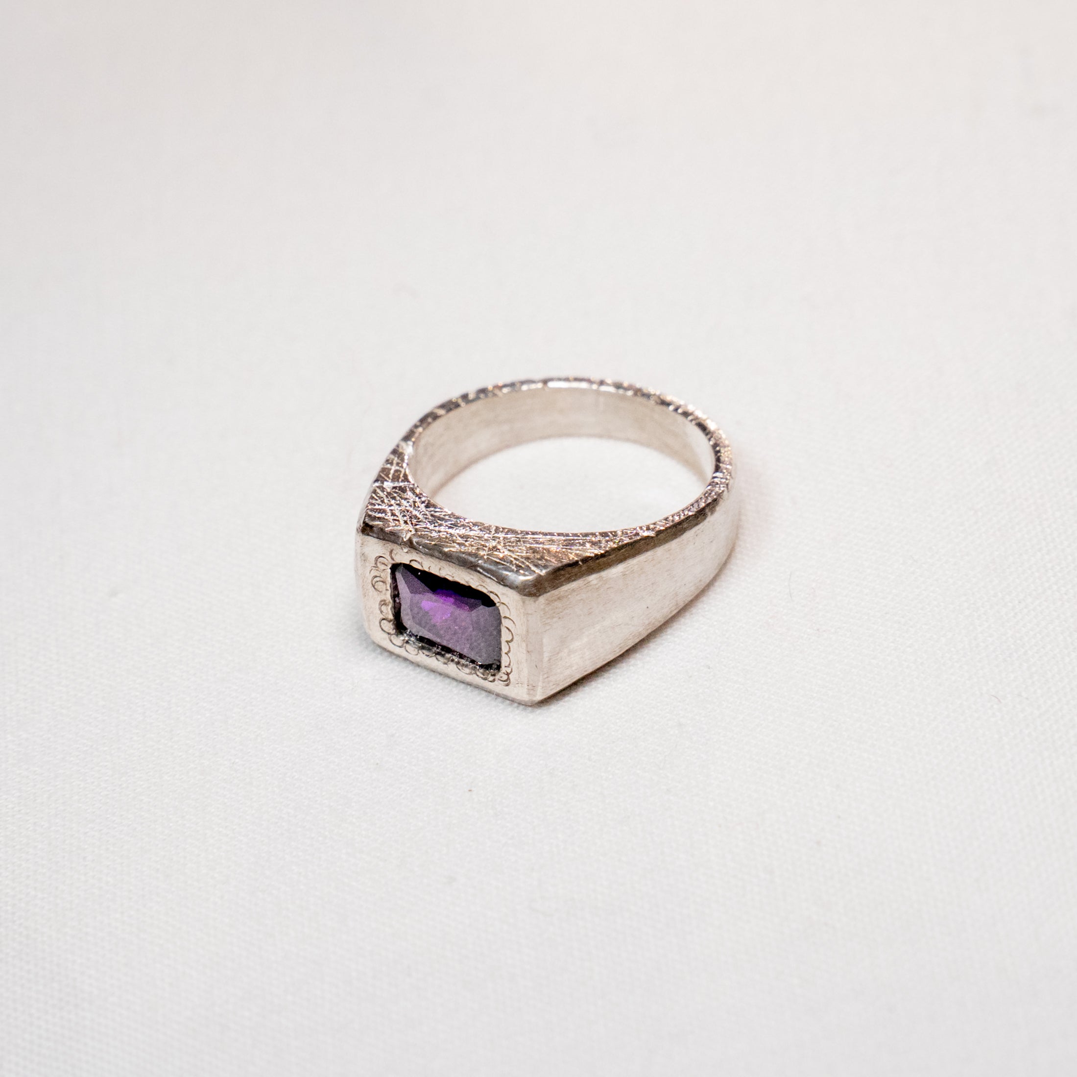 Amethyst Signet Ring