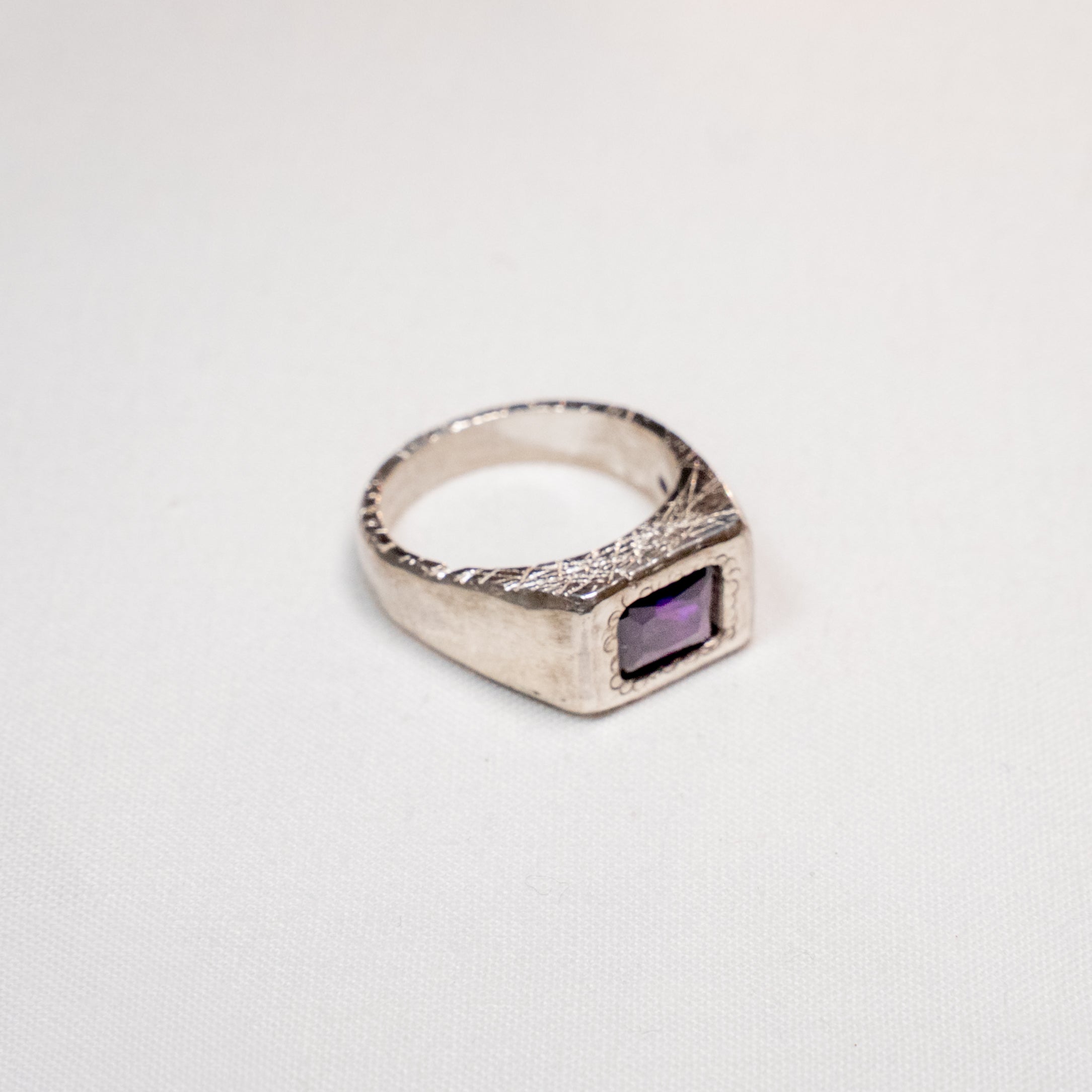 Amethyst Signet Ring