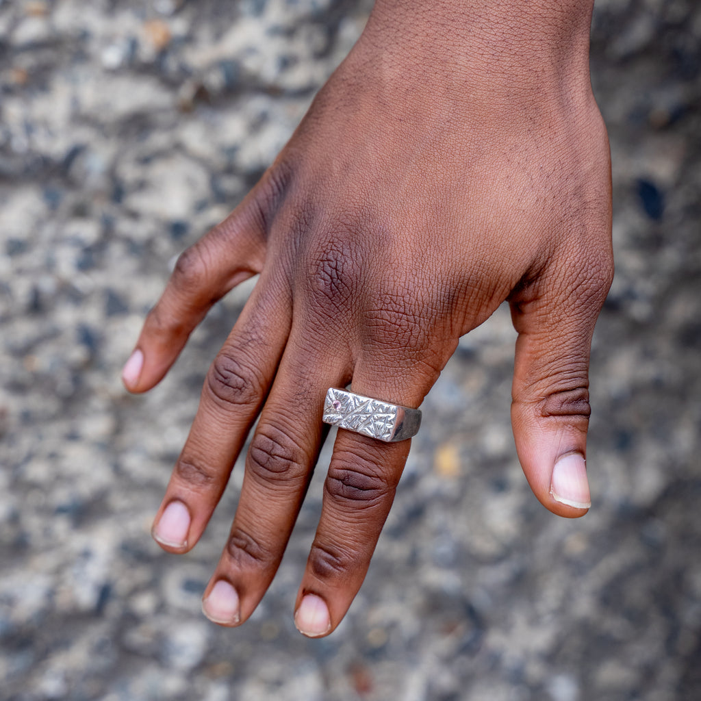 Scarred Topaz Signet